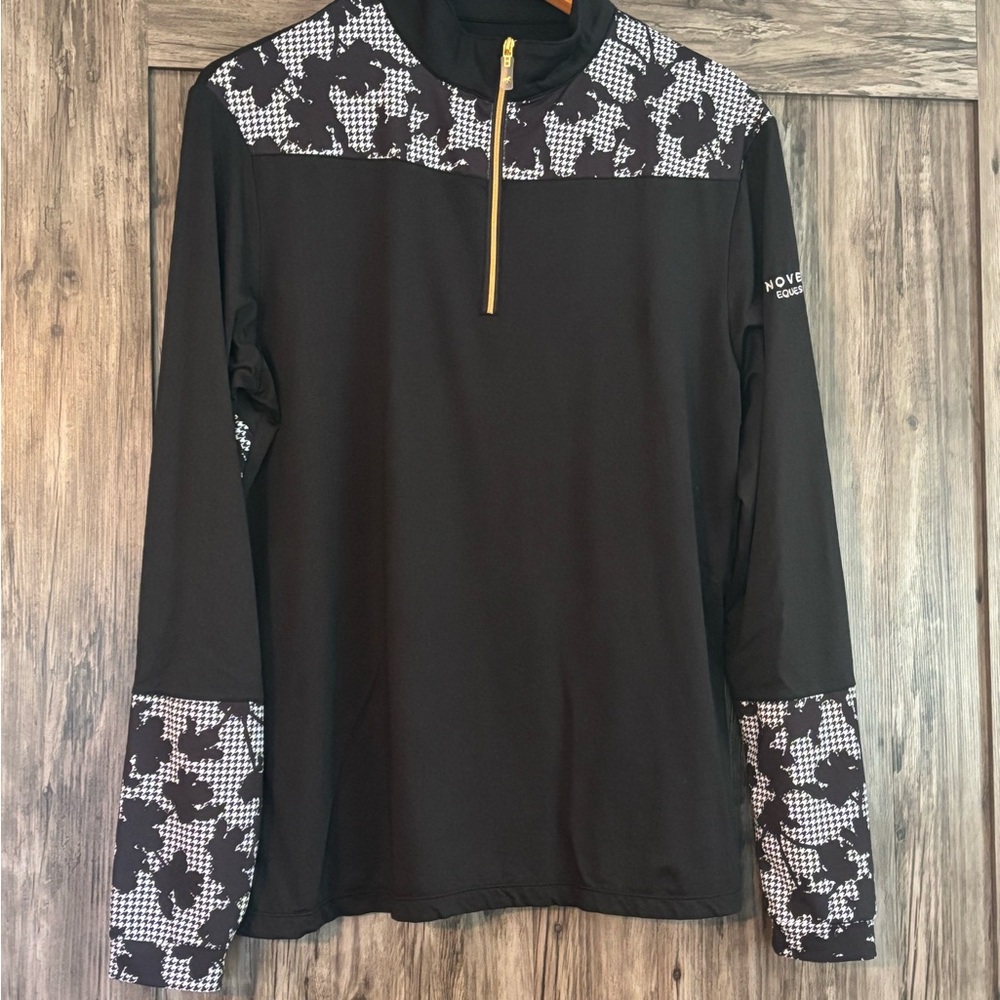 Black and White Long Sleeve Pullover